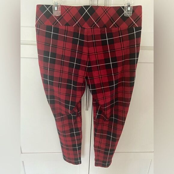 Torrid Picket Picie Skinny Studio Luxe Pointe High-rise Pants Size 00 Red Black - Picture 5 of 10